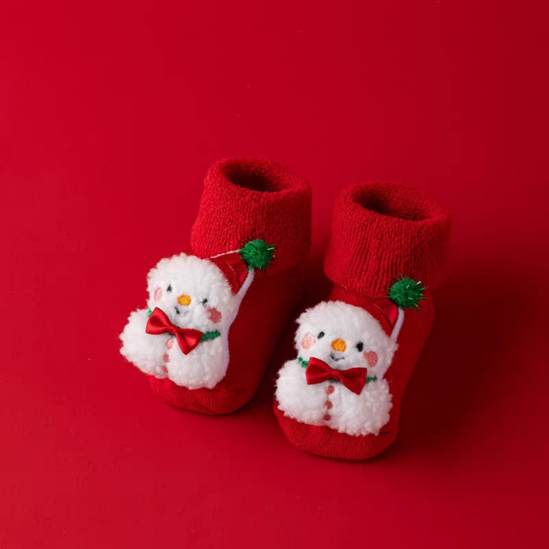 Christmas baby socks