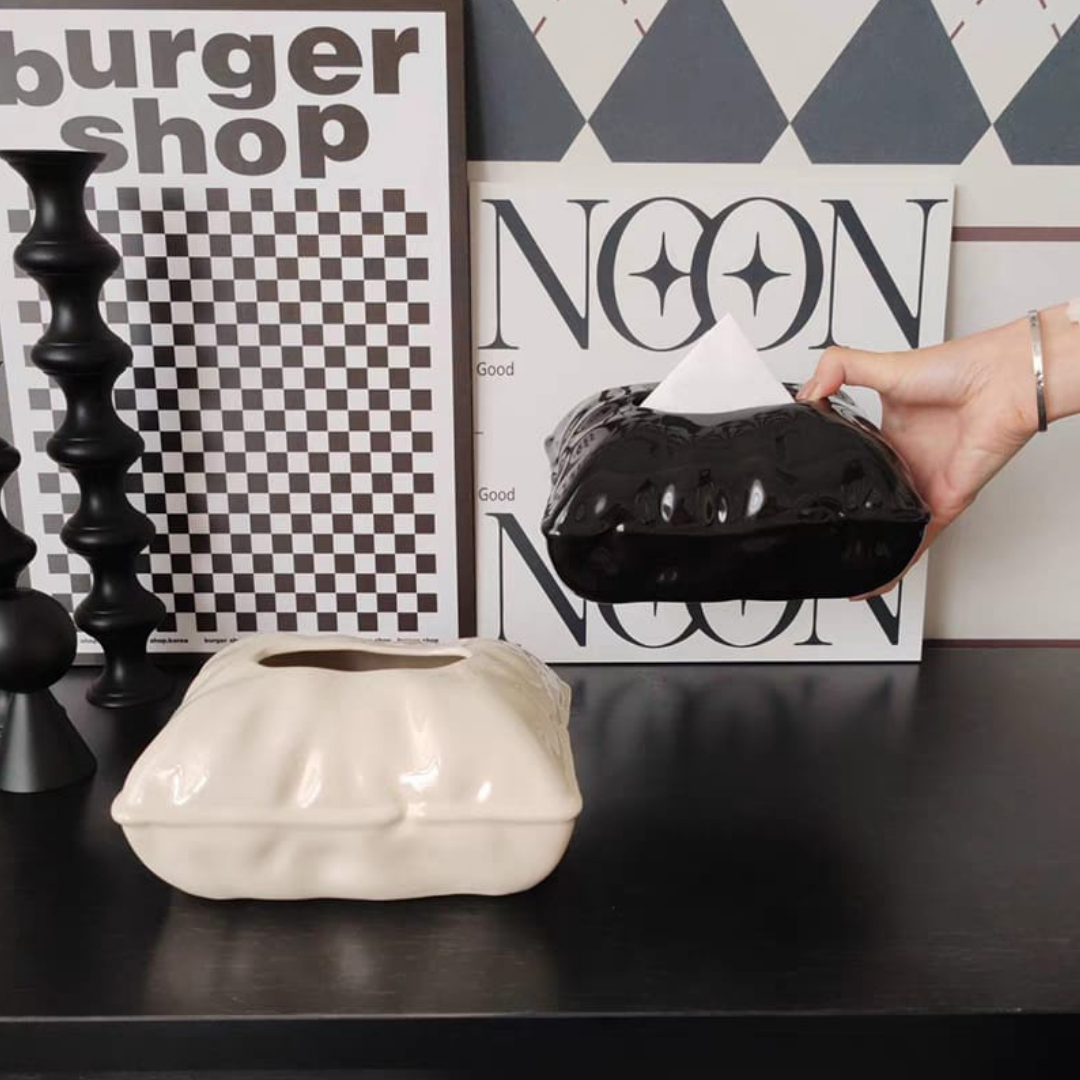 Cushion napkin holder