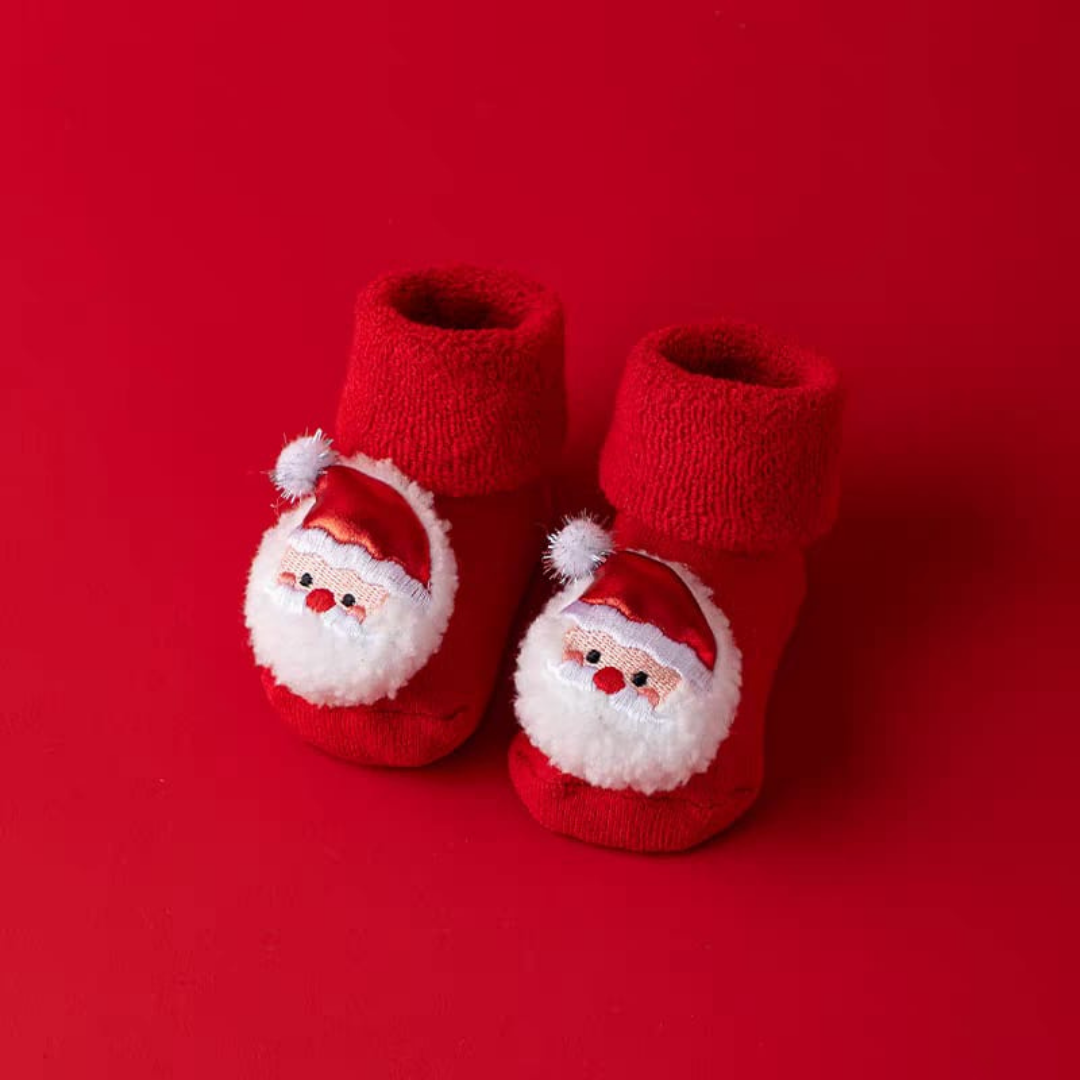 Christmas baby socks