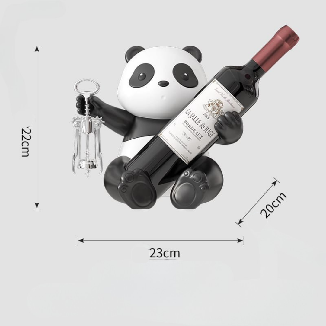 Panda wine holder