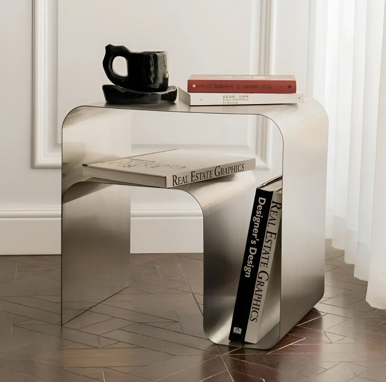 Modern Curved Side Table