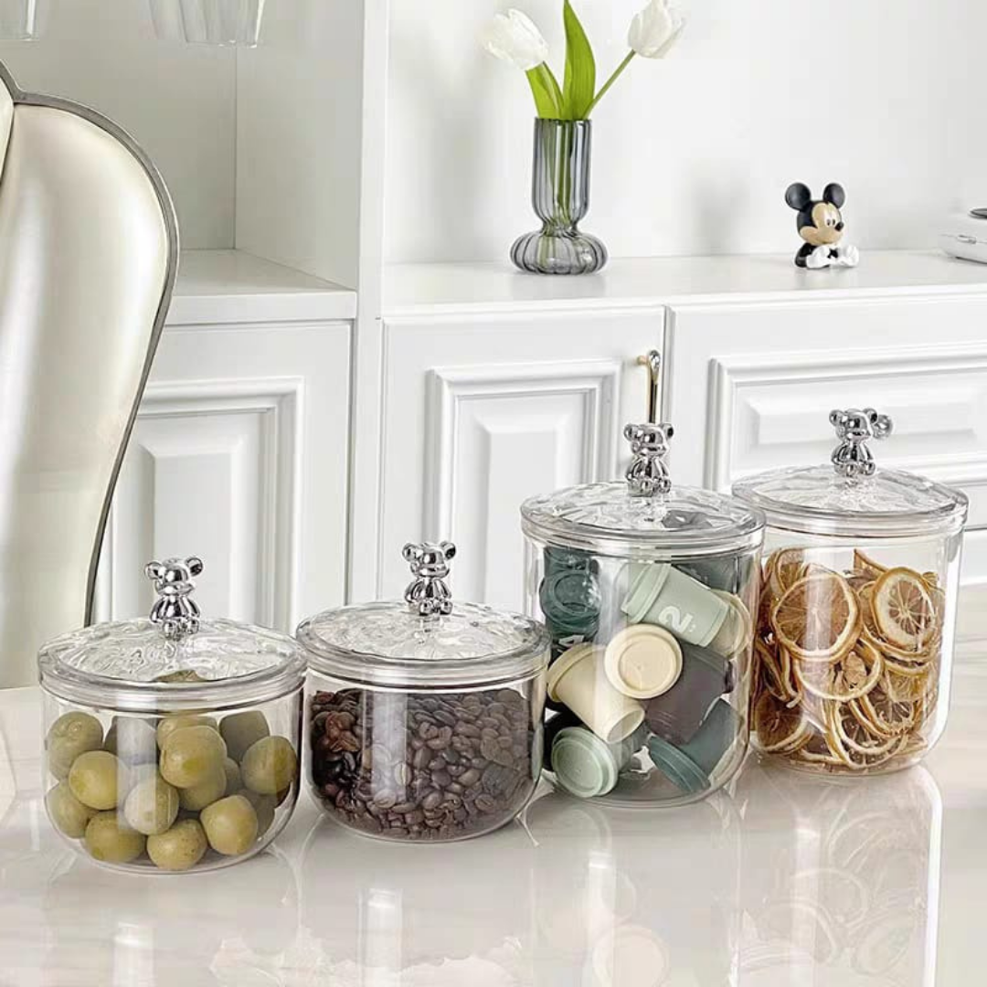 Bear decorative jars