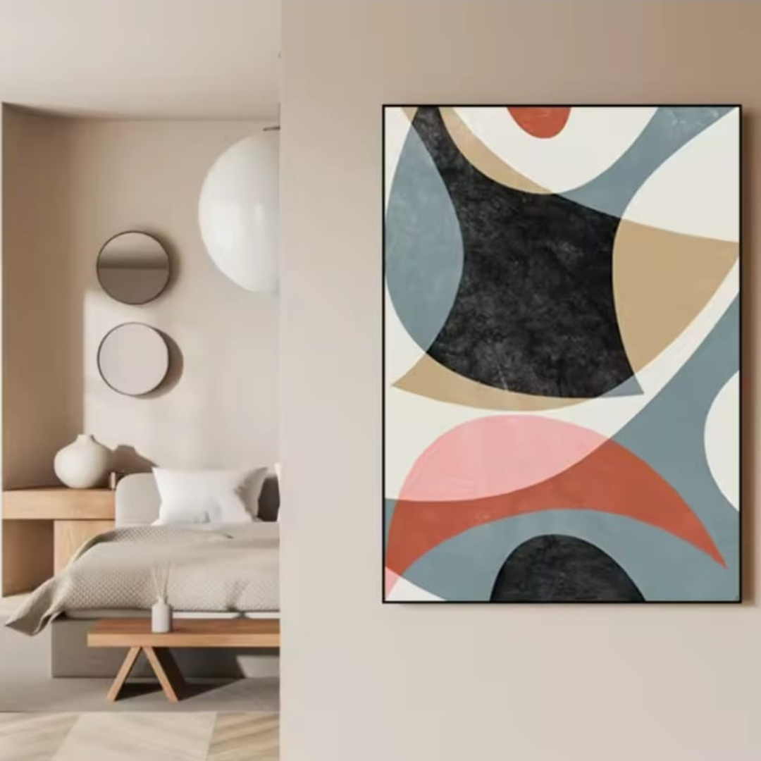 Geom art canvas painting