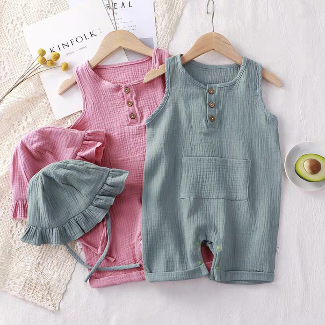 Pikky boo overall plus hat