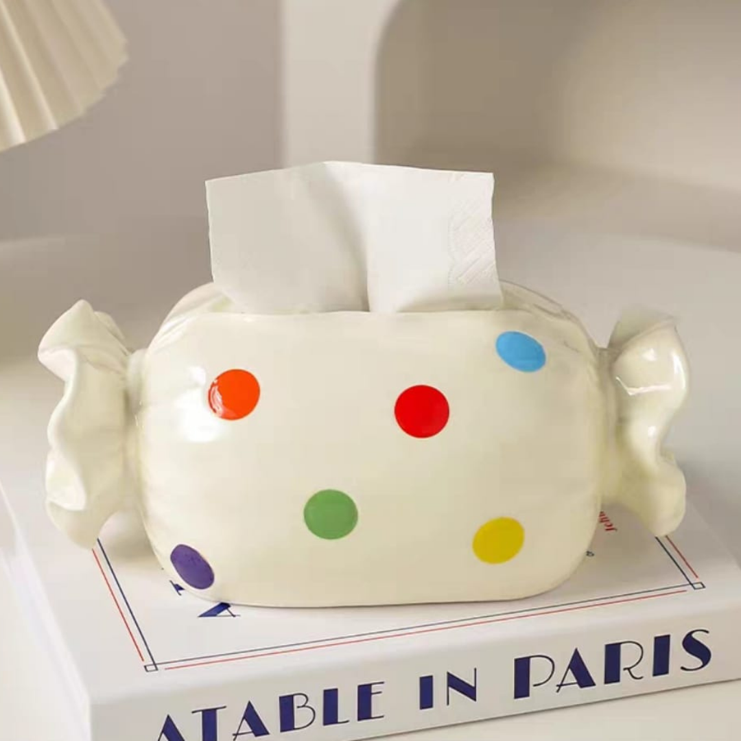Rose bonbon tissue box
