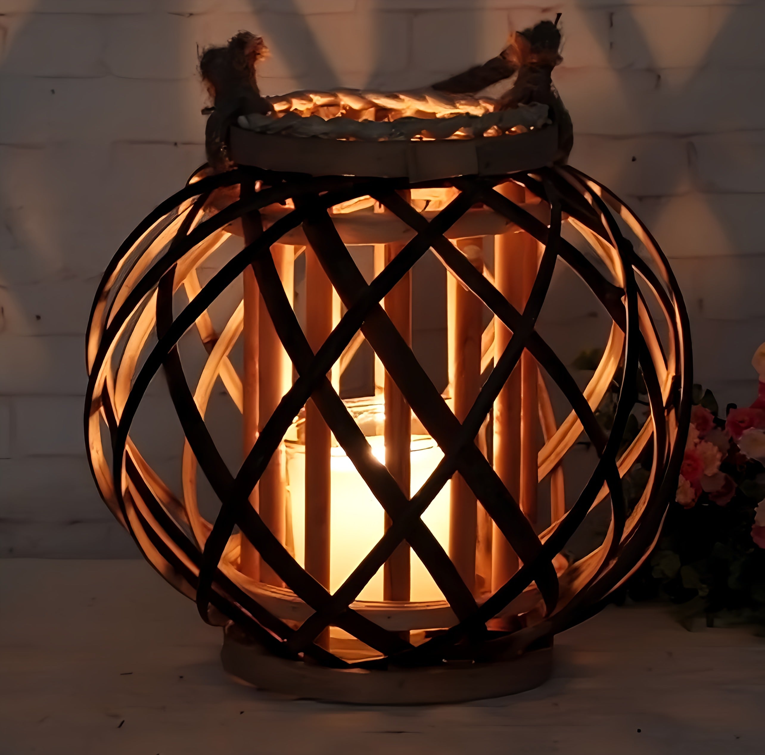 Table Lamp with Candle