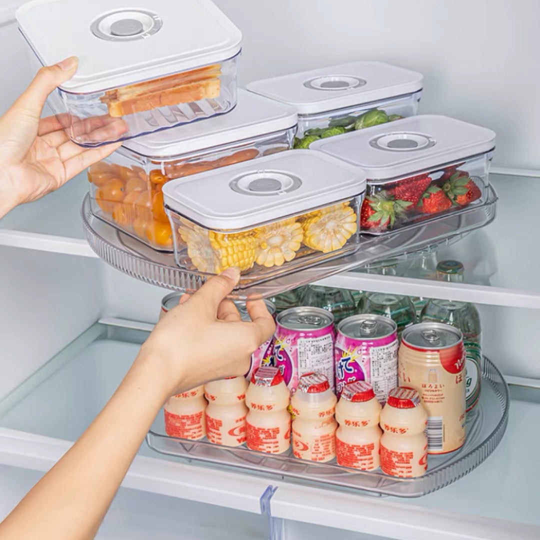 Lazy Susan Turntable Refrigerator Tray