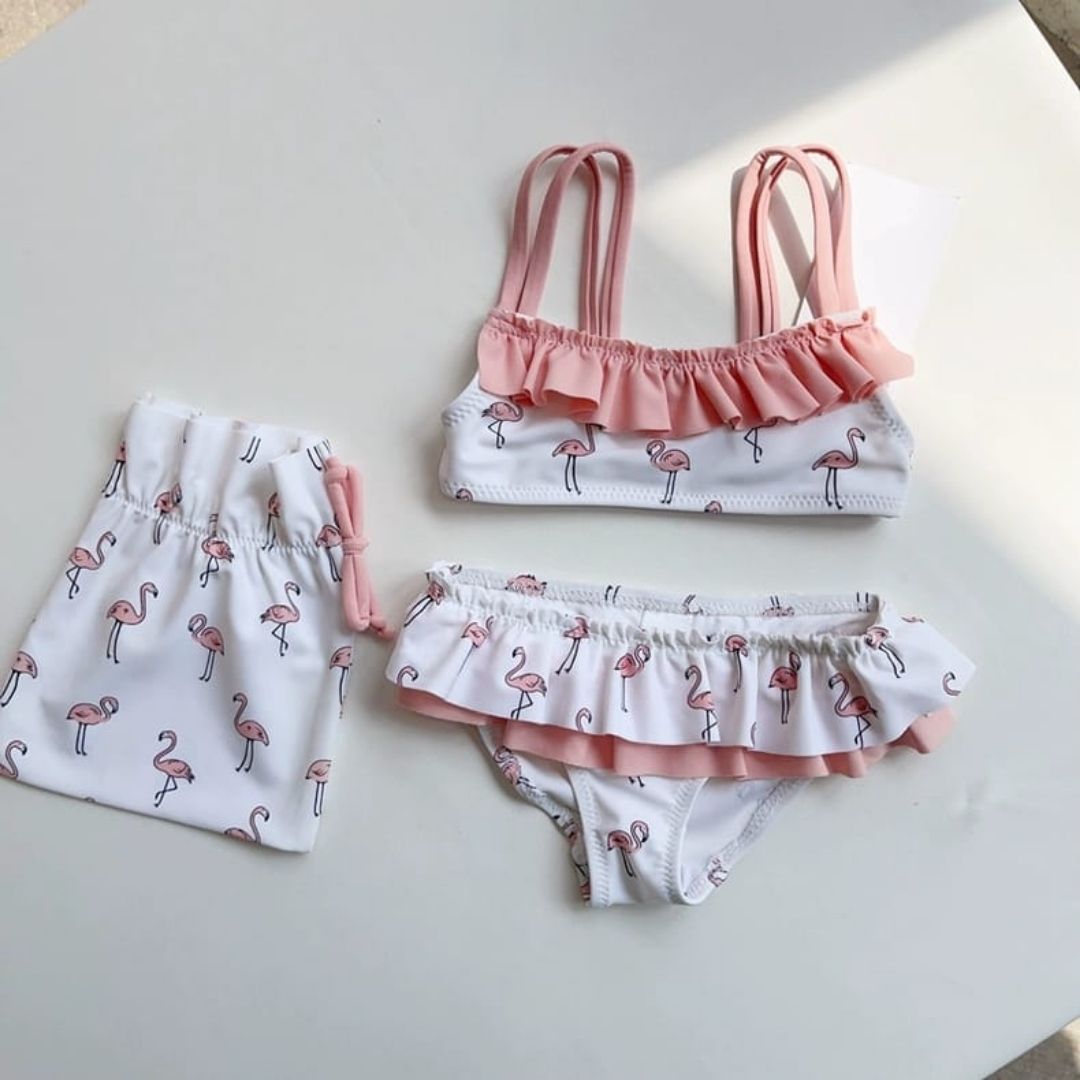 Printed two pcs swimwear