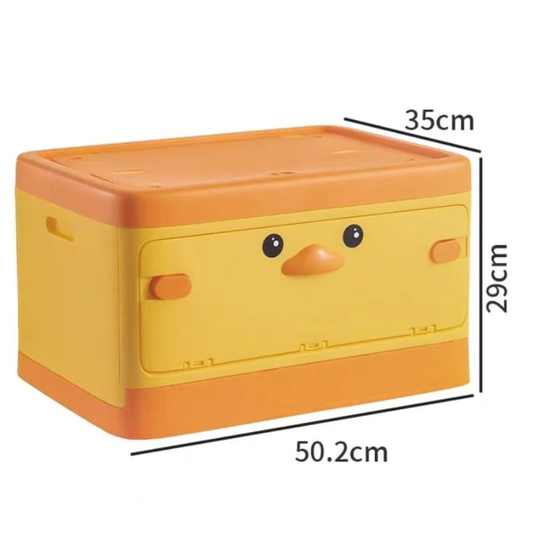 Windowed wheeled storage box