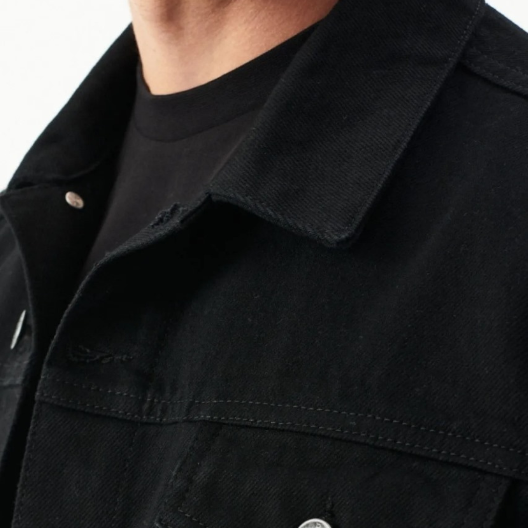 The B Black Denim Jacket