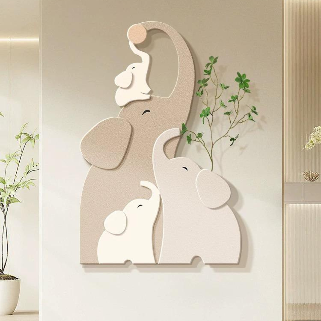 Elephant wall decoration 50*75 cm