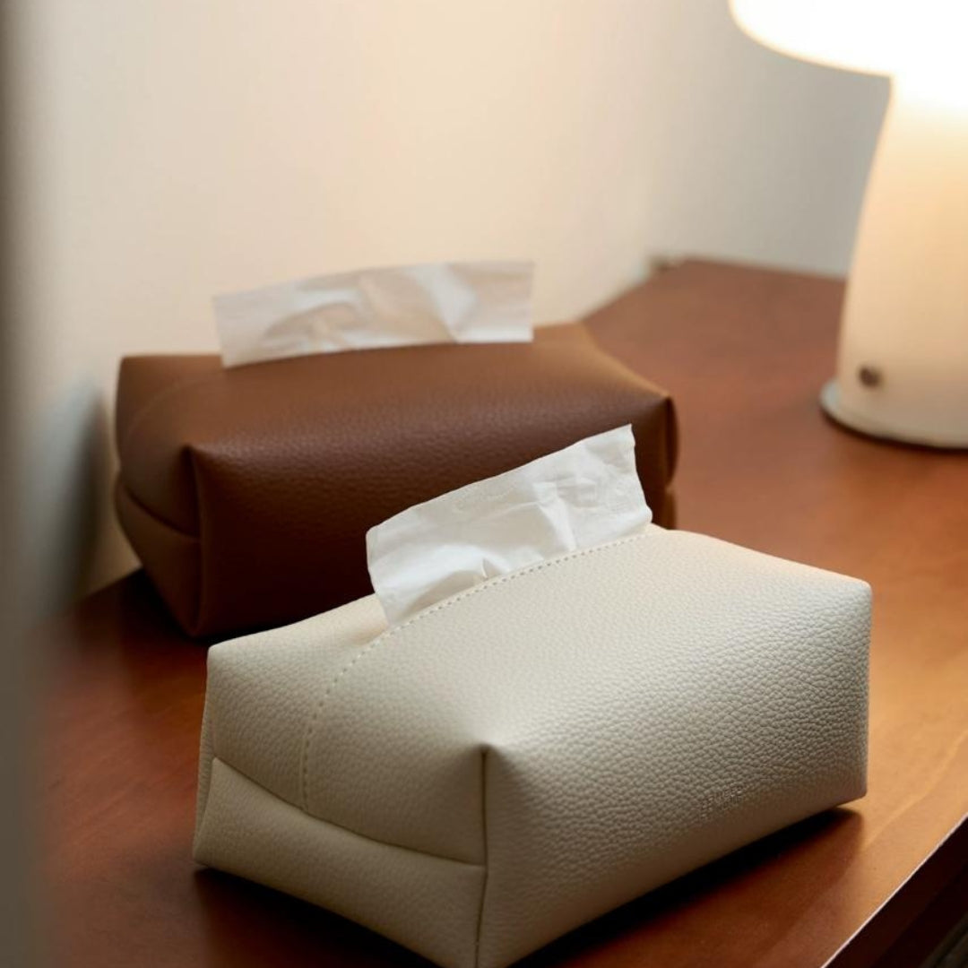 Leather Modish Tissue Box