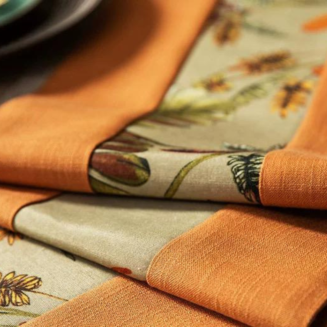 Orange borders table runner 30*160 cm