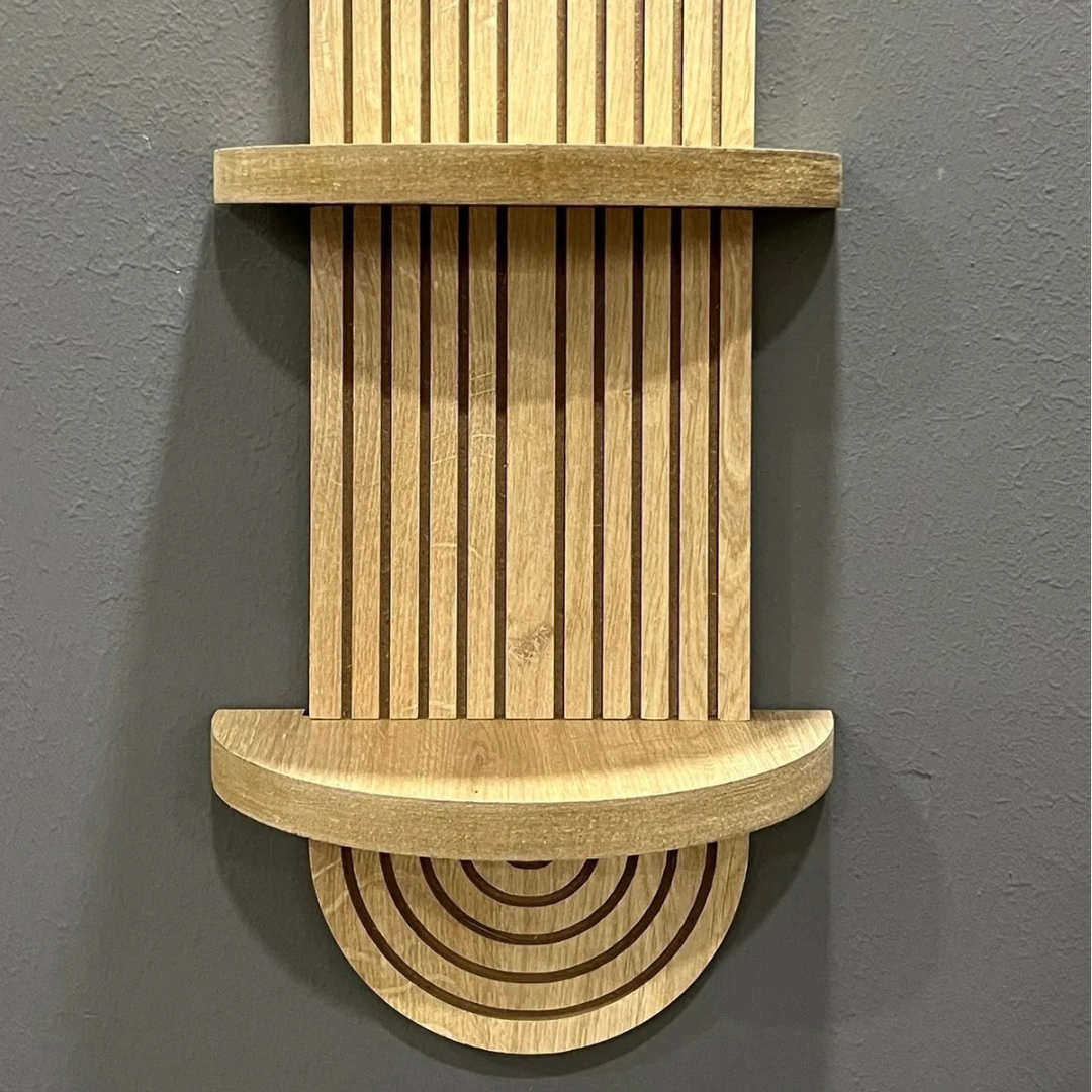 Oak Decorative Wall Shelf
