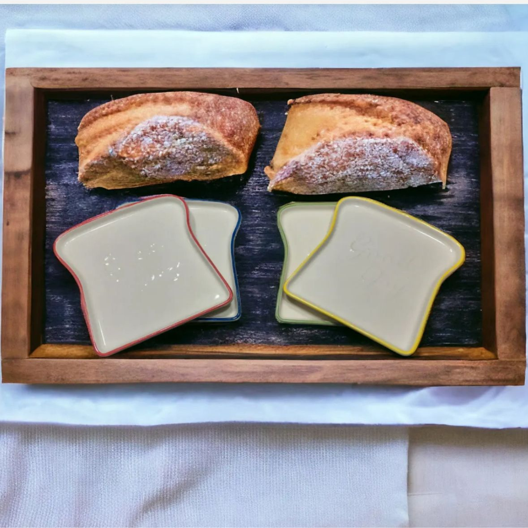 Ceramic Toast Bread Plate