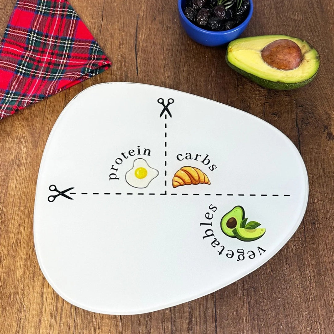 Glass Diet Plate