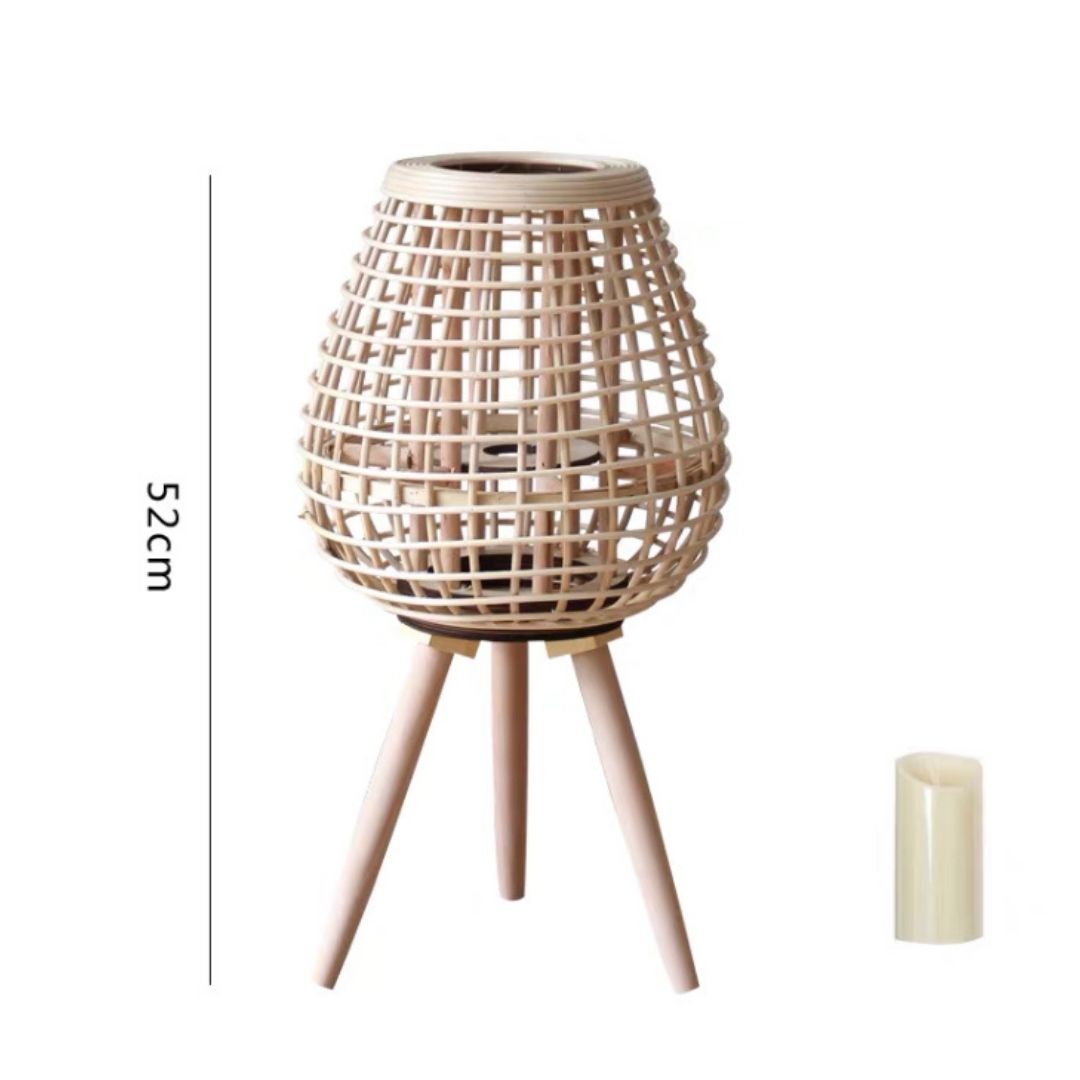 Hand-woven Bamboo Candle Holder