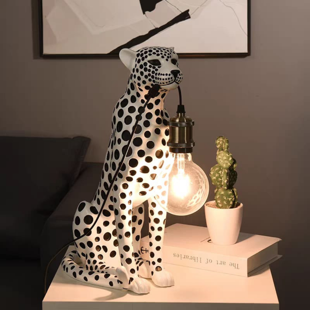 Leopard table lamp