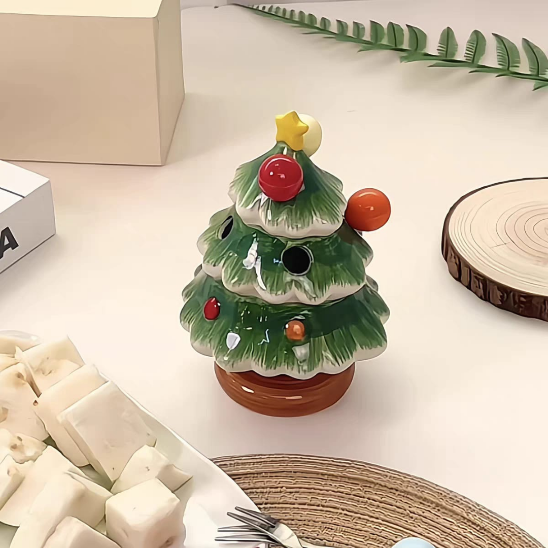 Christmas cheese fork holder