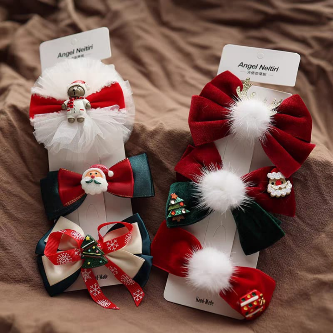 Christmas baby girl hair pin