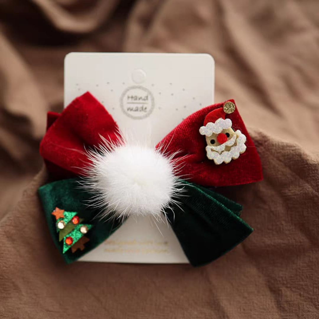 Christmas baby girl hair pin