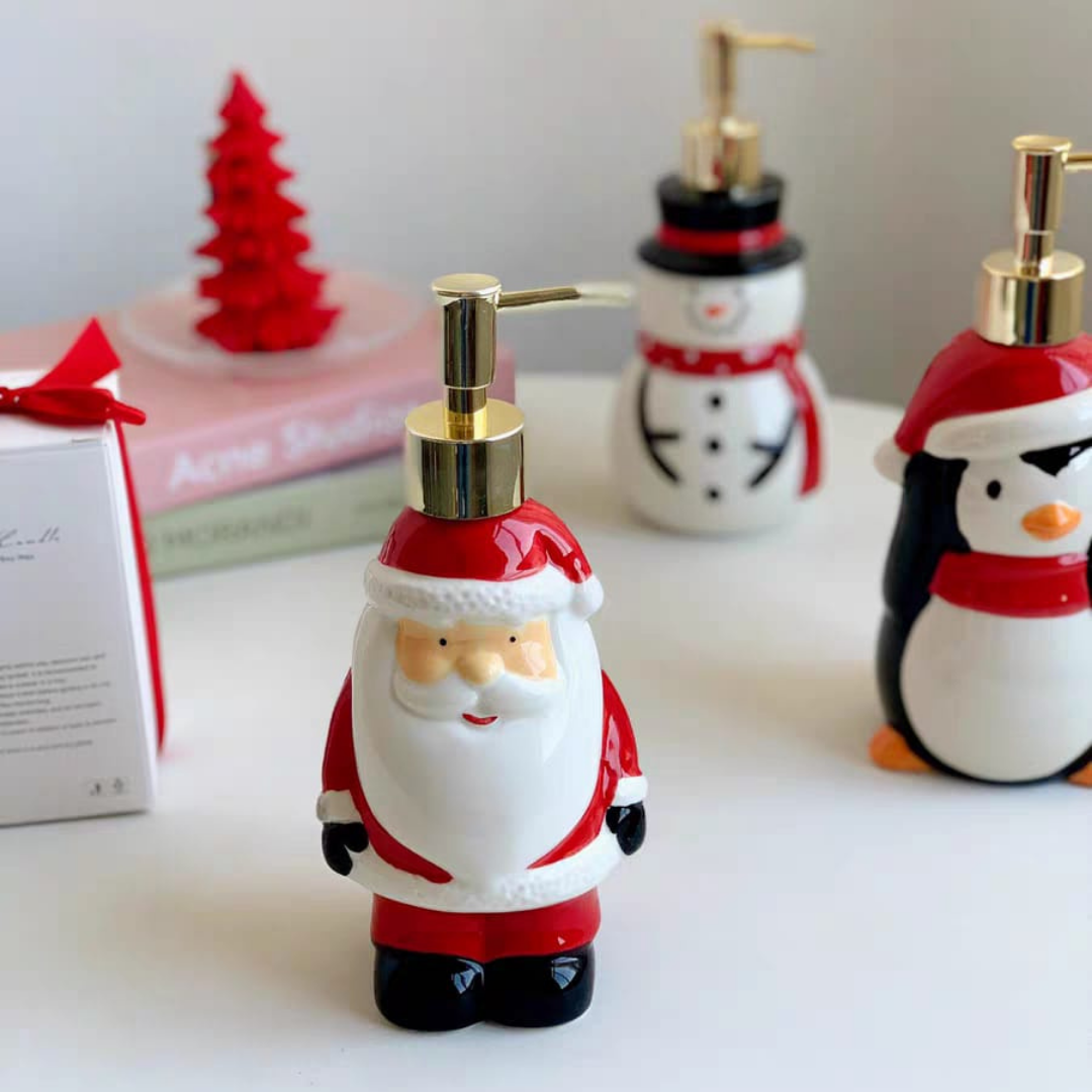 Christmas soap dispenser