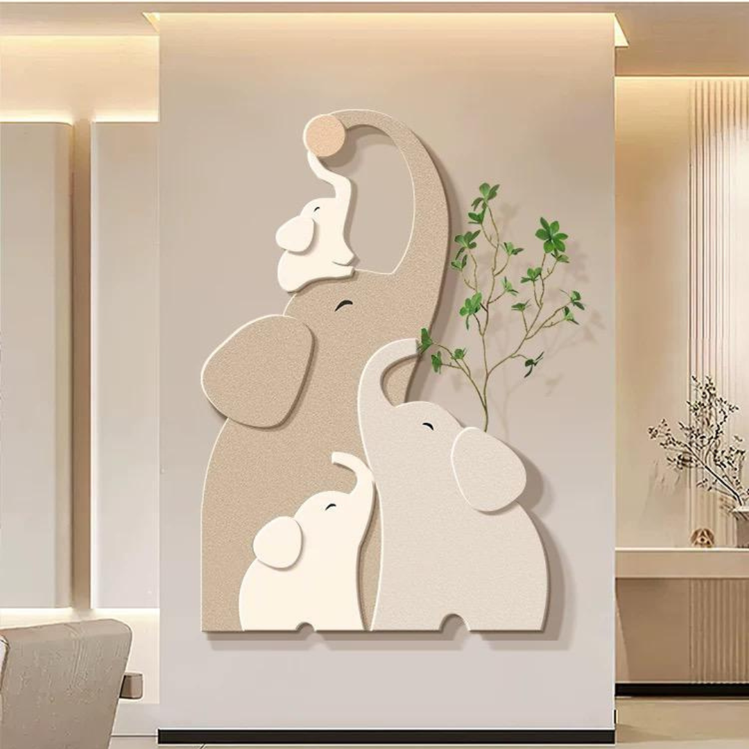 Elephant wall decoration 50*75 cm