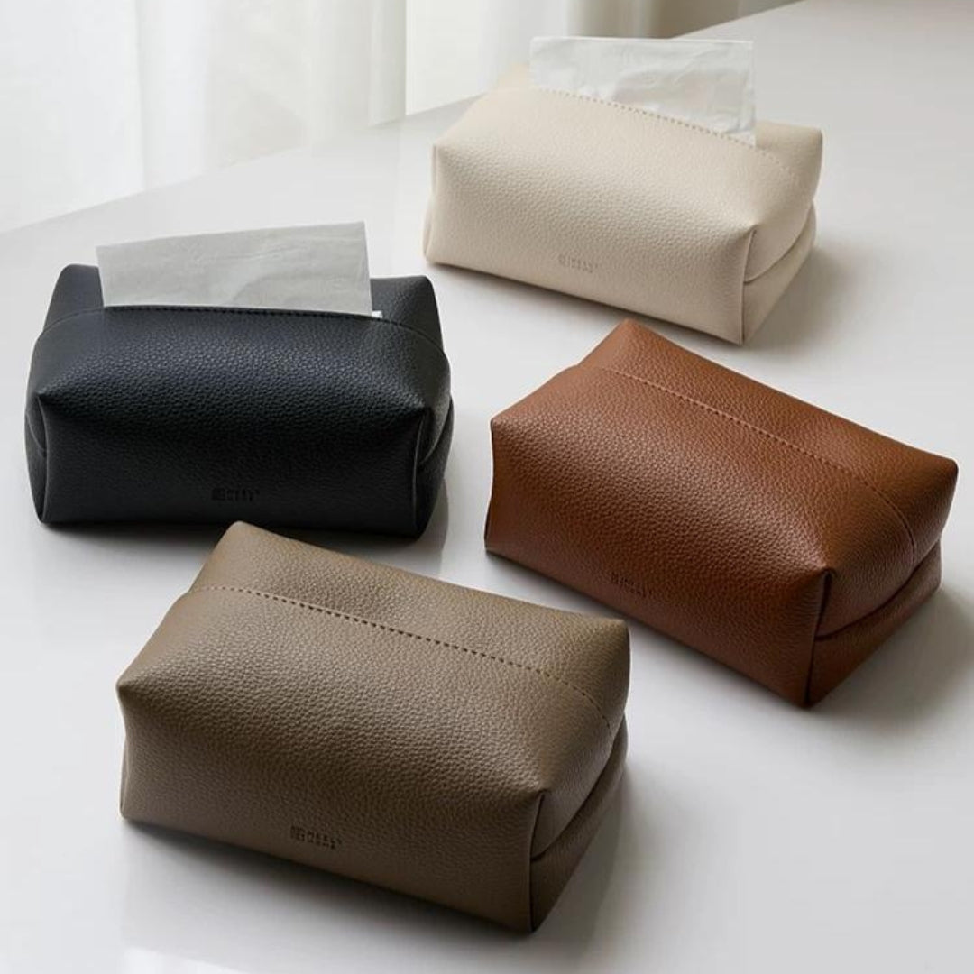 Leather Modish Tissue Box