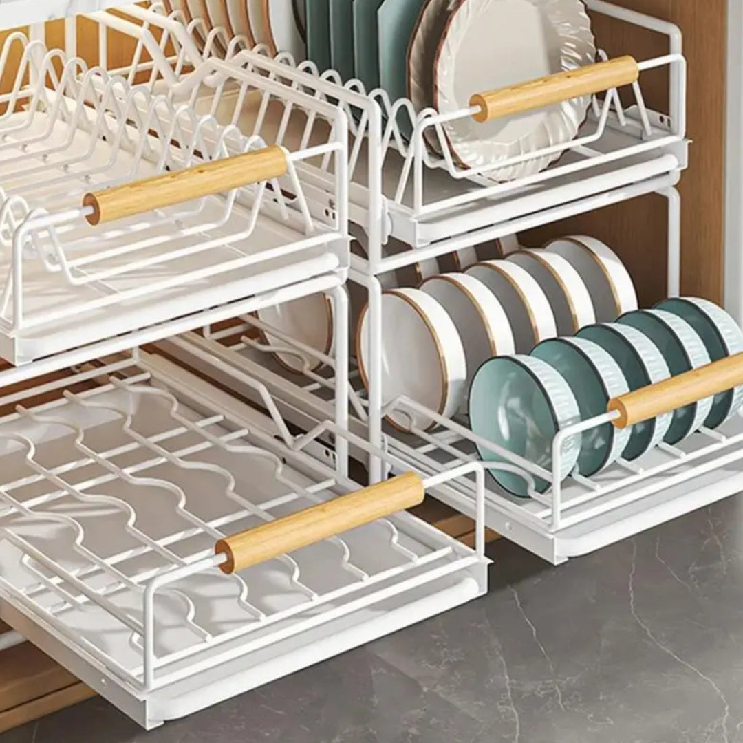 2 Layers Dish Rack Drawer