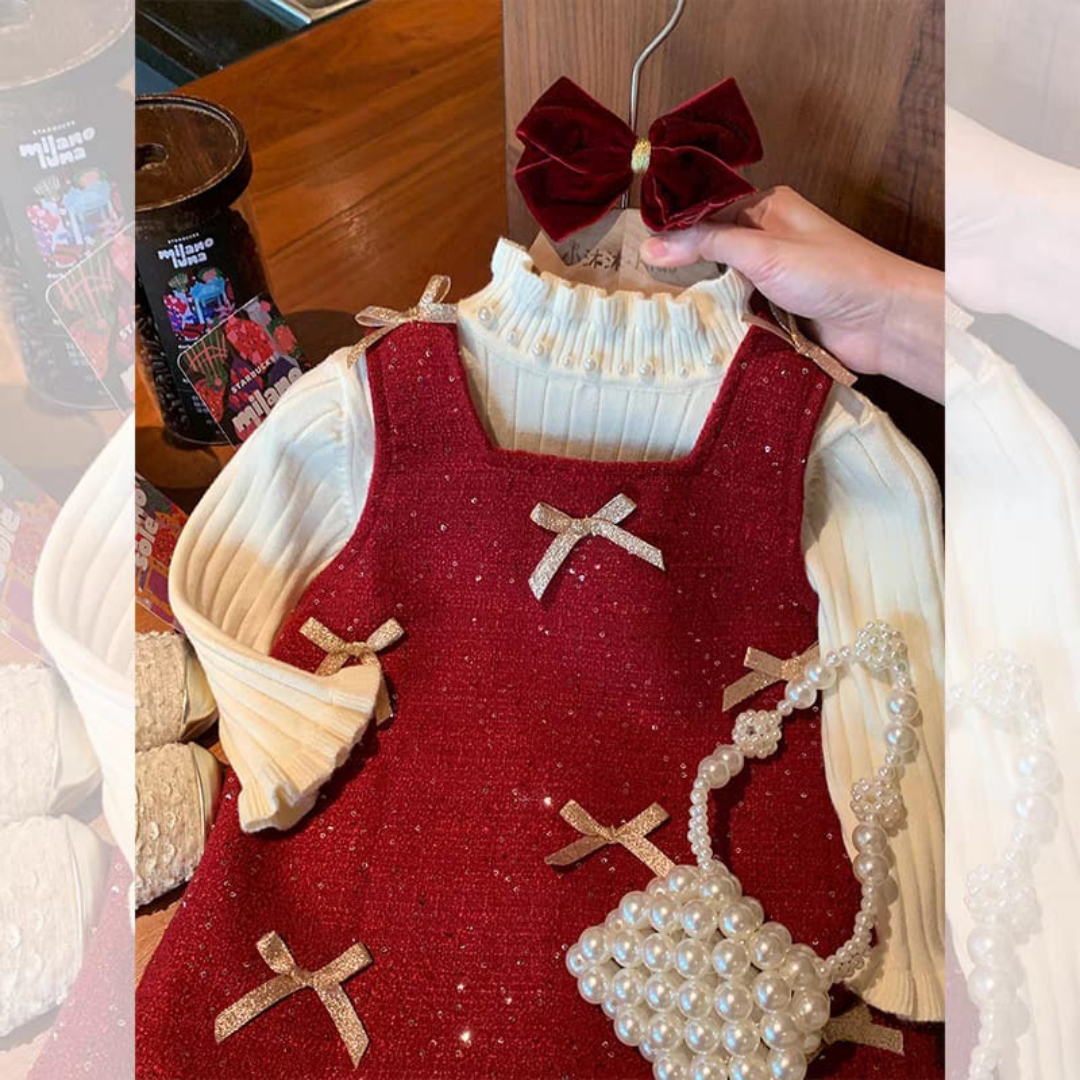 Christmas baby girl dress