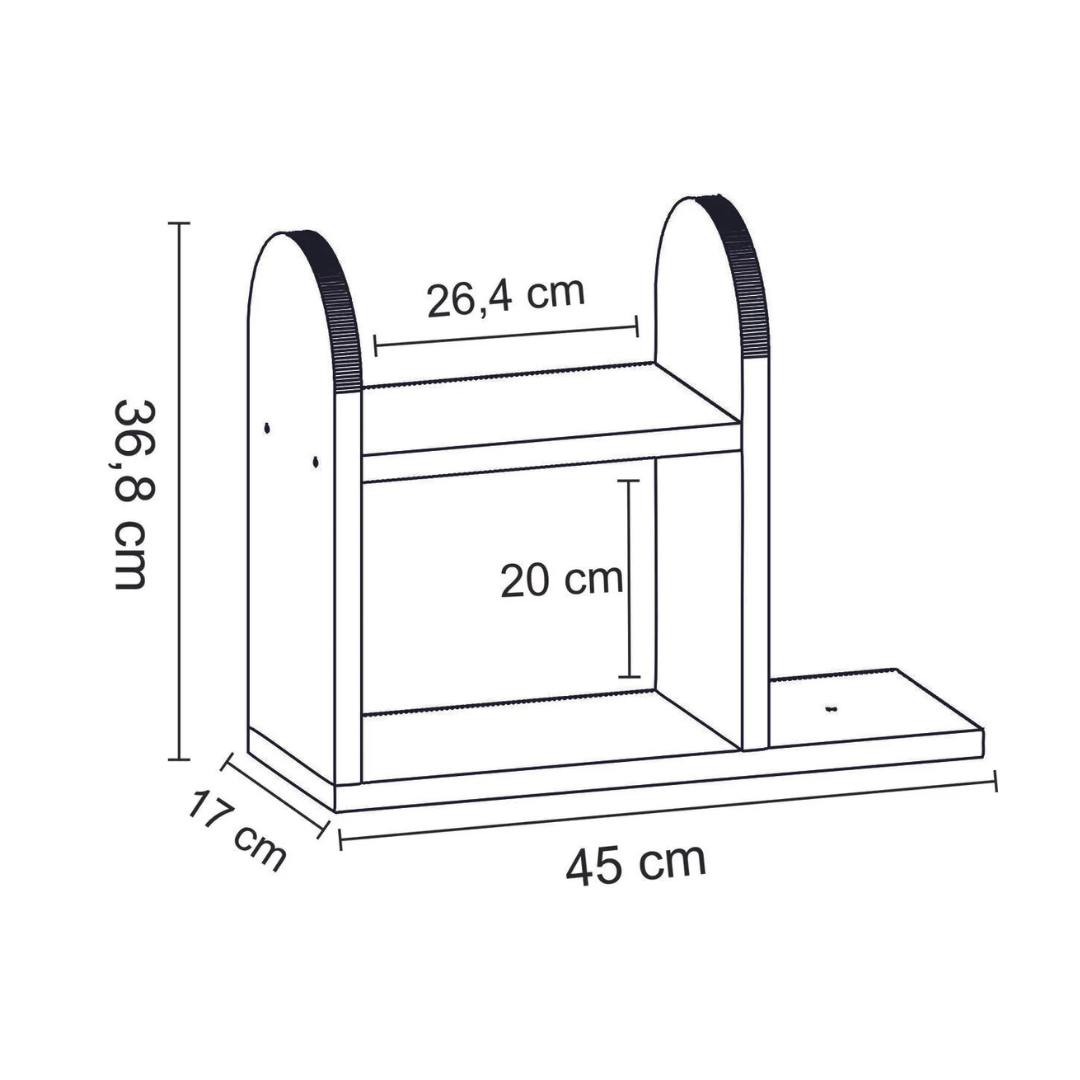 Modish Kitchen Countertop Shelf