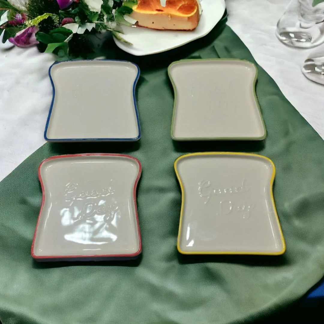 Ceramic Toast Bread Plate