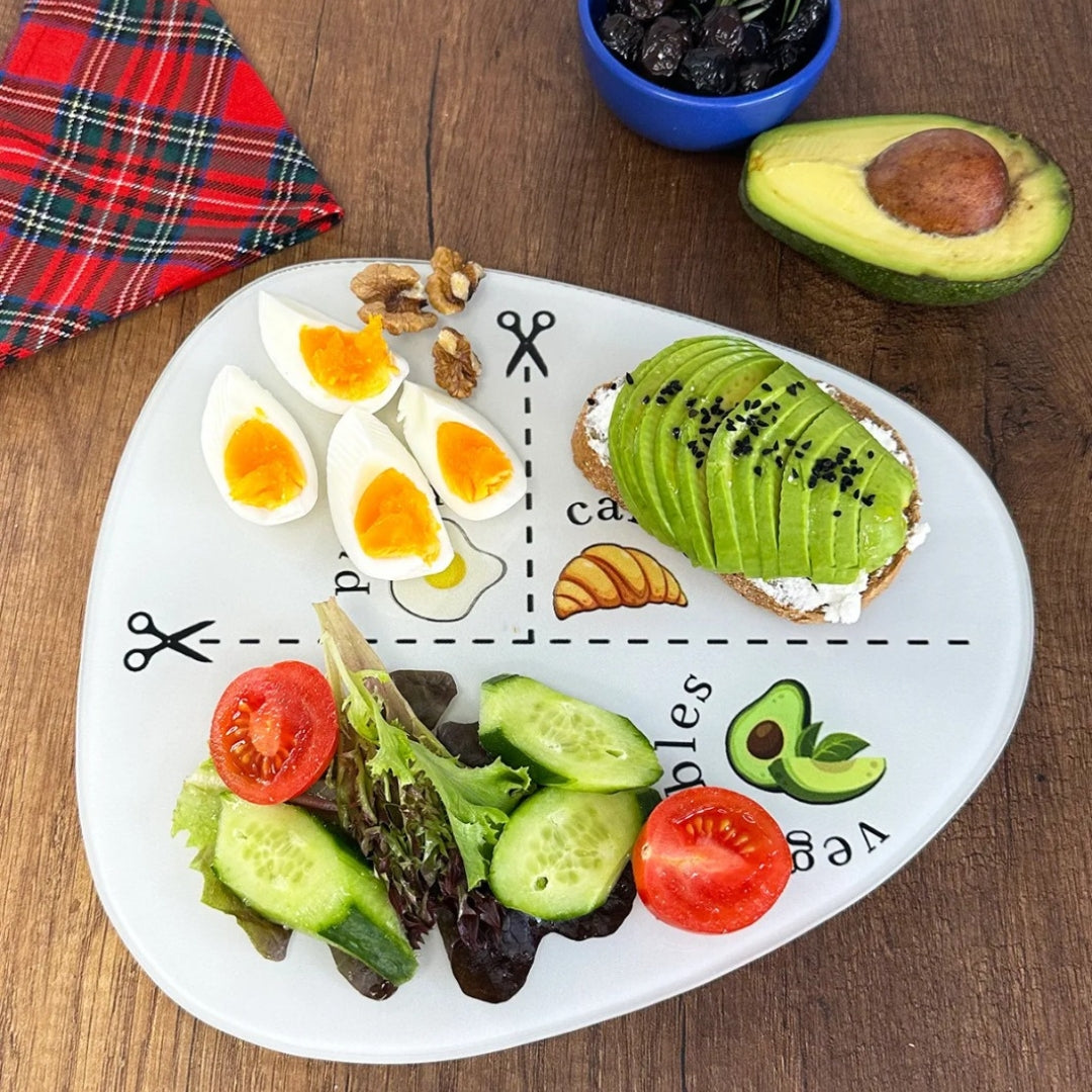 Glass Diet Plate