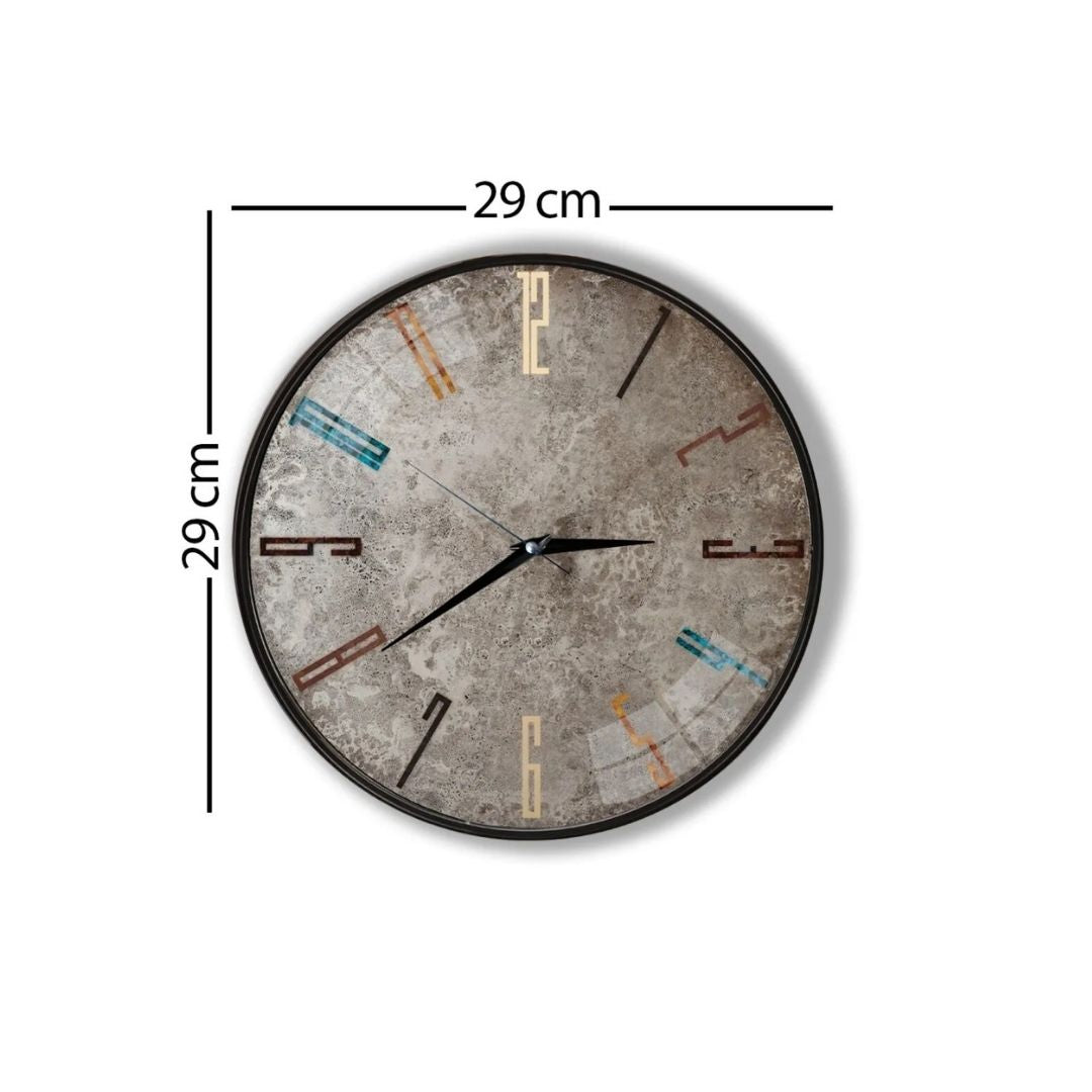 S For Stone Wall Clock