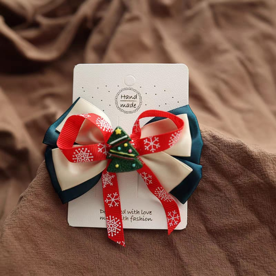 Christmas baby girl hair pin