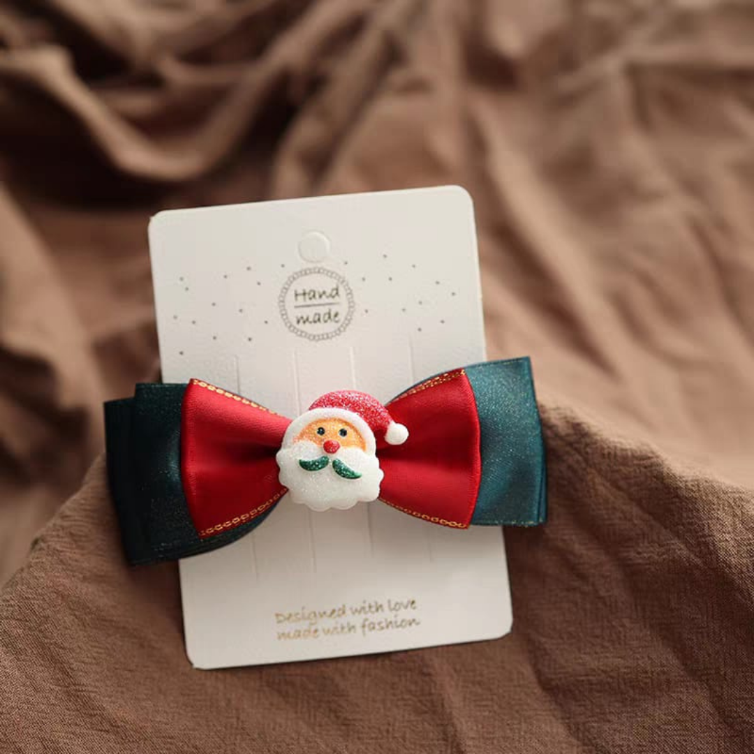 Christmas baby girl hair pin