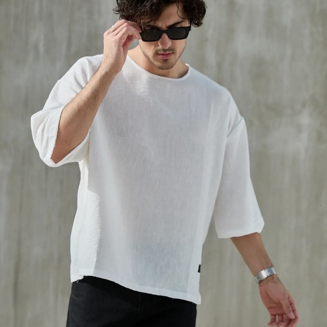 Oliver T-shirt Crew Neck - White