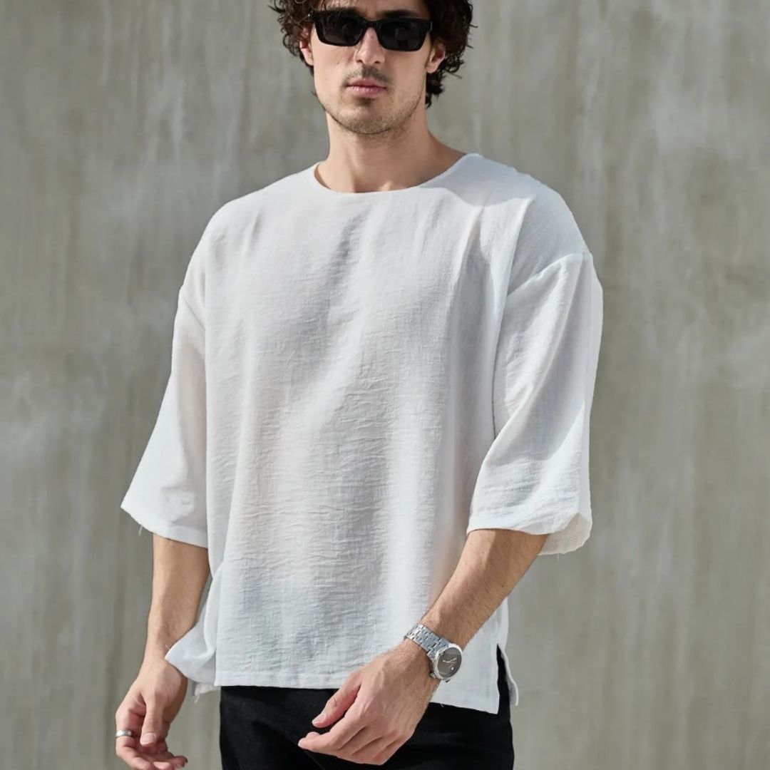 Oliver T-shirt Crew Neck - White