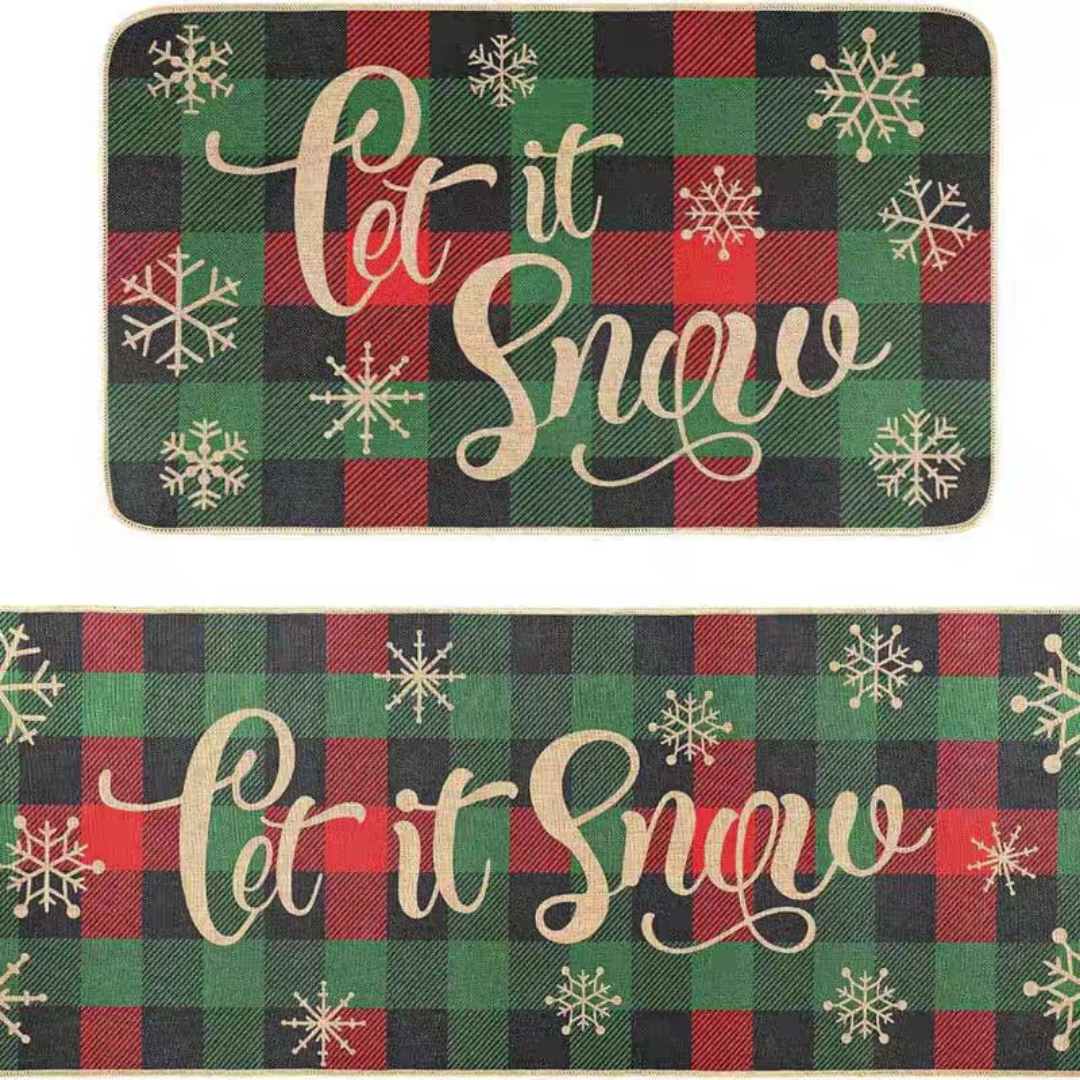 Christmas kitchen mat