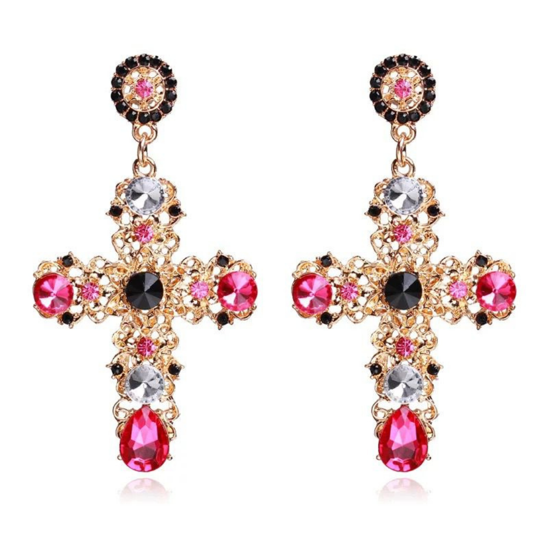 Cross earrings