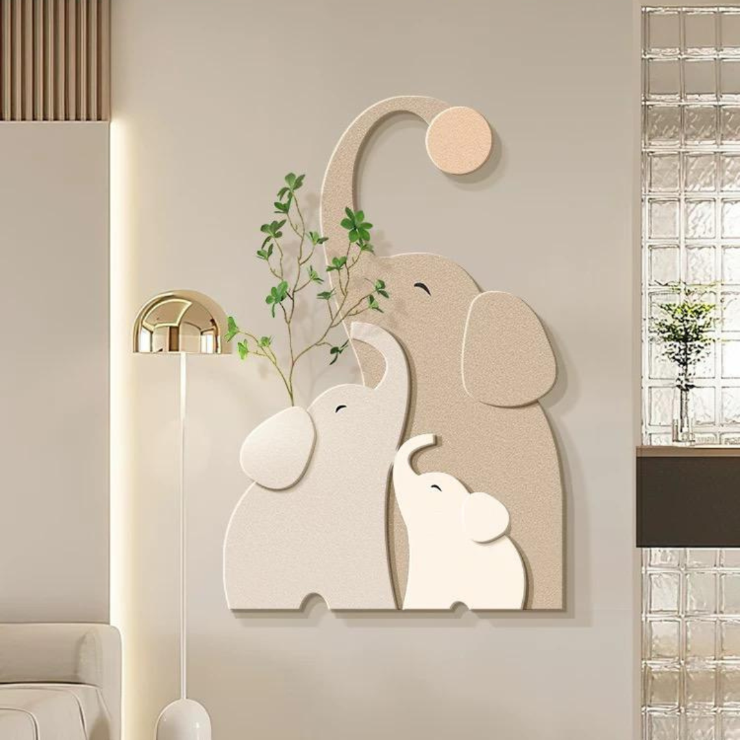 Elephant wall decoration 50*75 cm