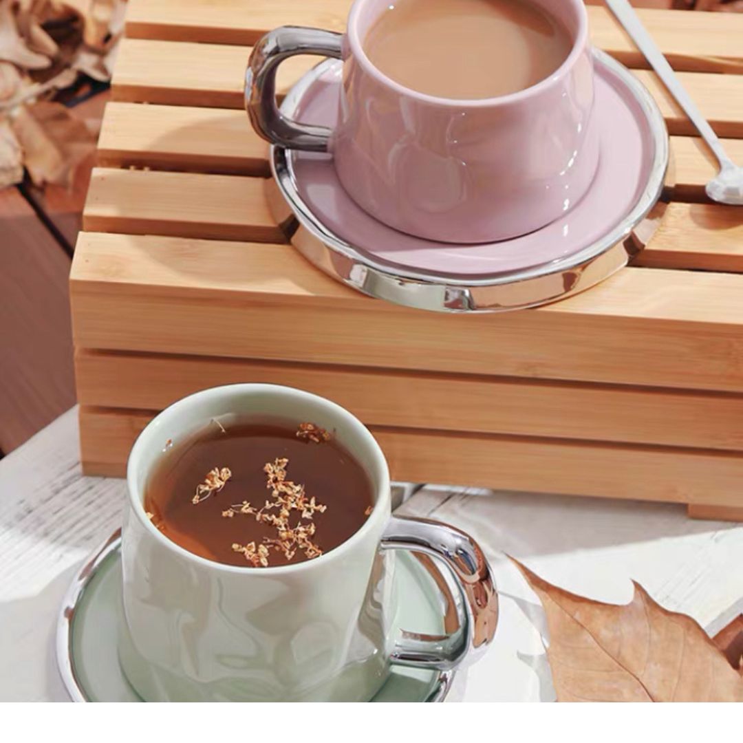 Silver Coffee Cup With Spoon