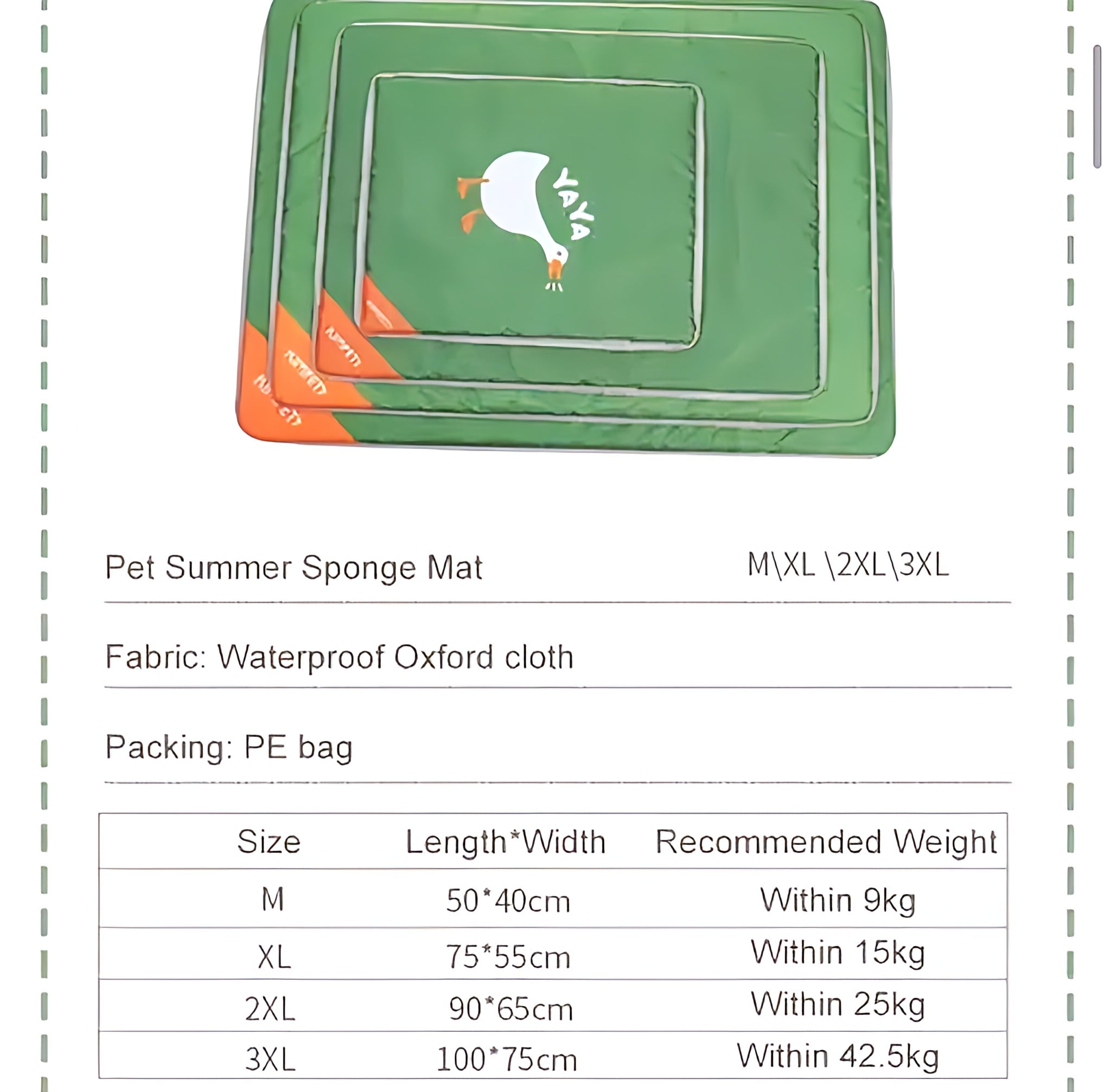 Summer Cooling Dog Mat