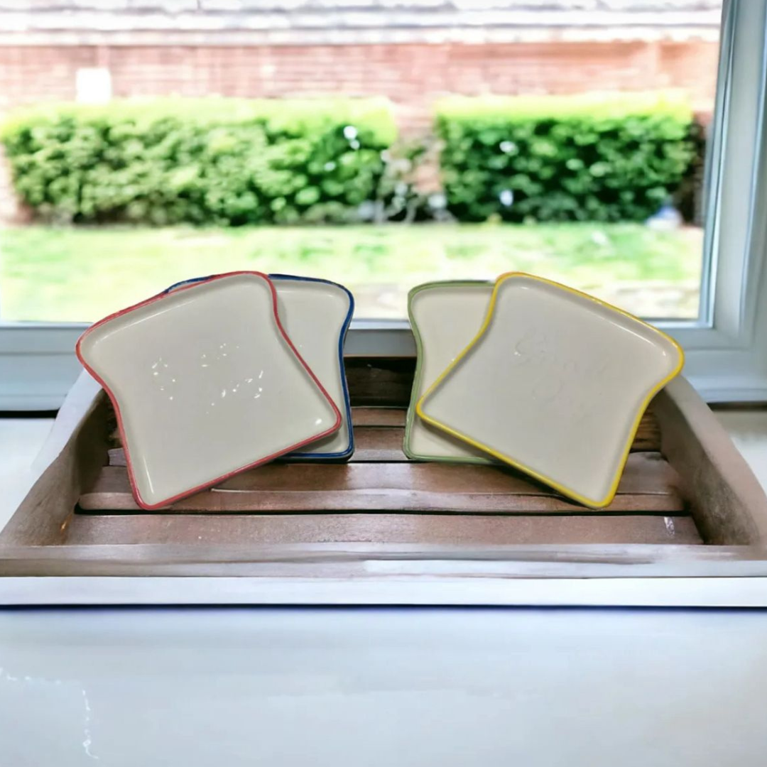 Ceramic Toast Bread Plate