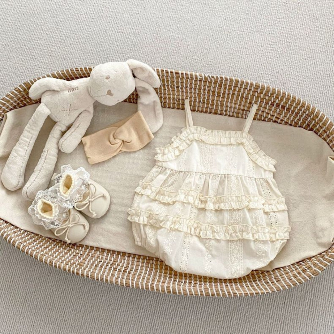 Beige Baby Bodysuit