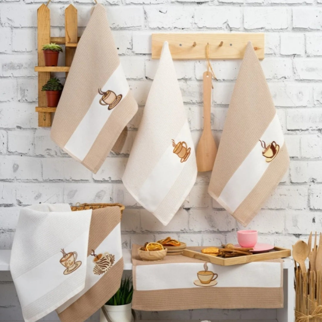 The 6 pcs kitchen towels set