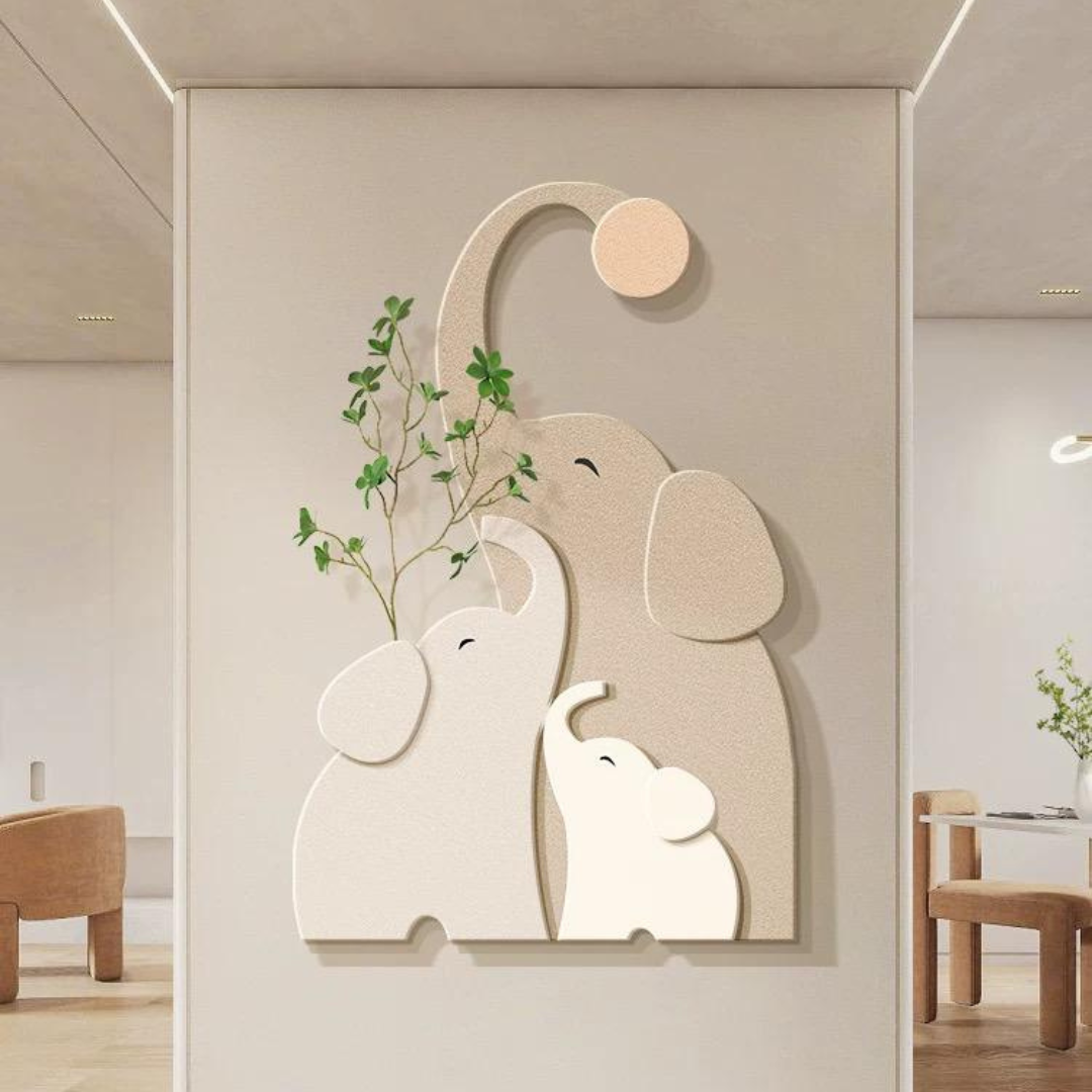 Elephant wall decoration 50*75 cm