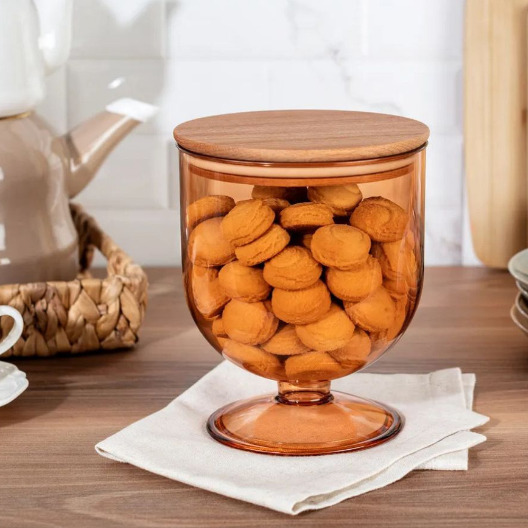 Cookies Wooden Lid Storage Box
