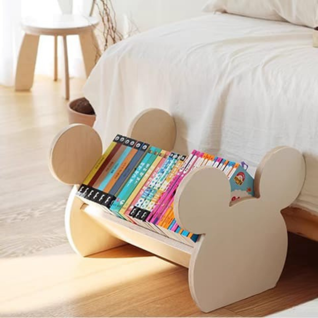 Kids room book organizer