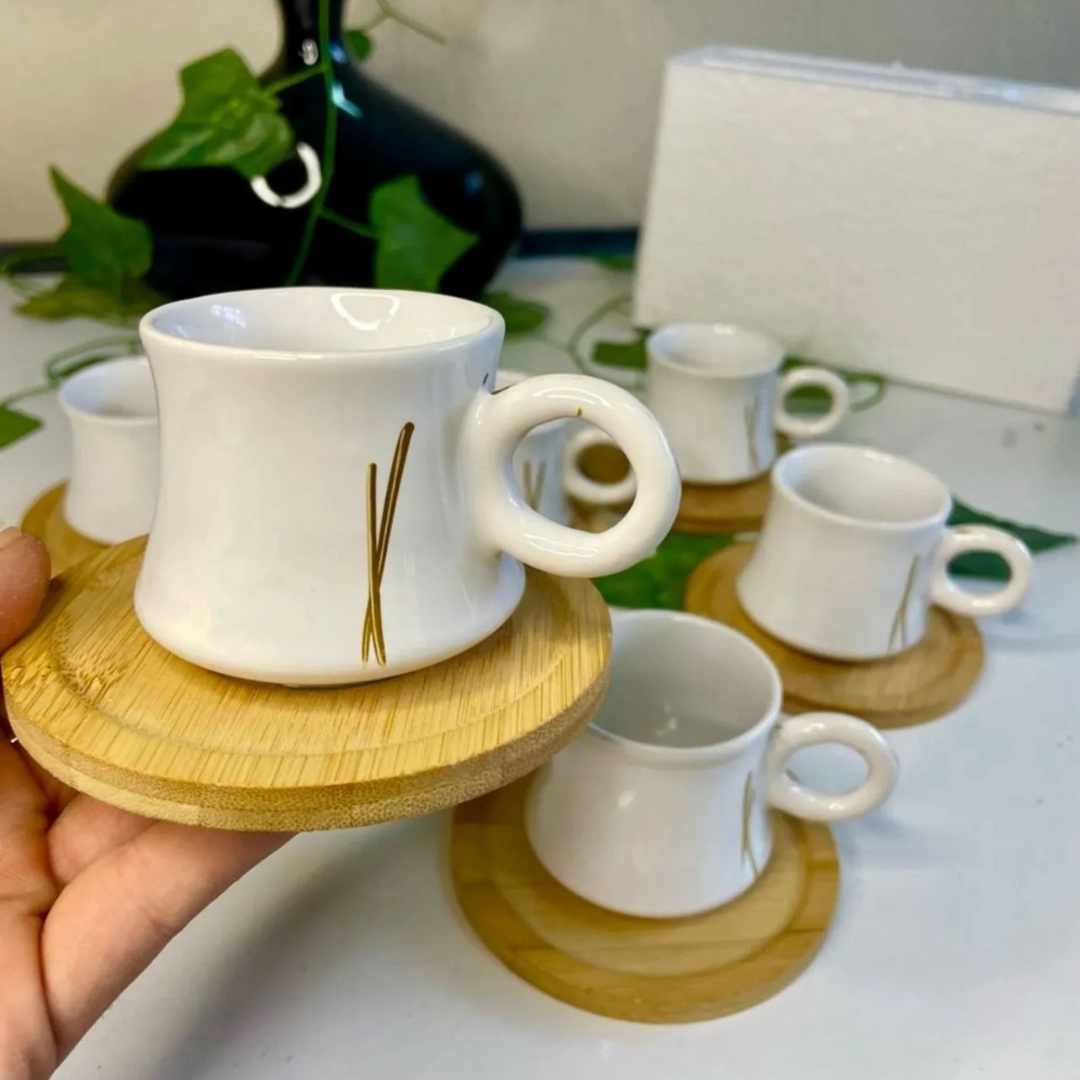 Bamboo Coffee Set